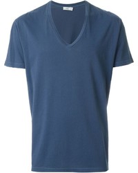 T-shirt con scollo a v blu di Closed