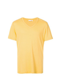 T-shirt con scollo a v gialla di Onia
