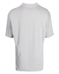 T-shirt con scollo a v grigia di Sease