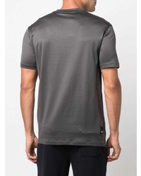T-shirt con scollo a v grigio scuro di Emporio Armani