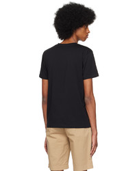 T-shirt con scollo a v nera di Sunspel