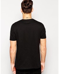 T-shirt con scollo a v nera di Asos