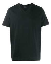 T-shirt con scollo a v nera di Diesel