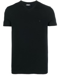 T-shirt con scollo a v nera di Dondup