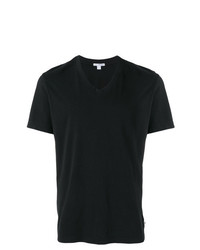 T-shirt con scollo a v nera di James Perse