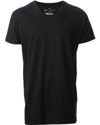 T-shirt con scollo a v nera di Kris Van Assche