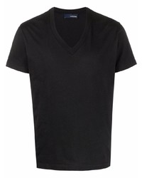 T-shirt con scollo a v nera di Lardini