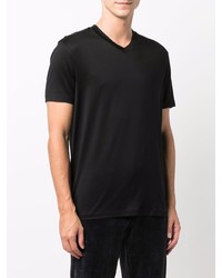 T-shirt con scollo a v nera di Emporio Armani