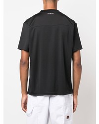 T-shirt con scollo a v nera di Courrèges