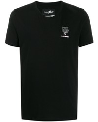 T-shirt con scollo a v nera di Plein Sport