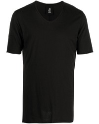 T-shirt con scollo a v nera di Thom Krom