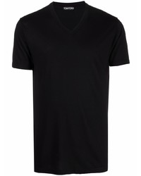 T-shirt con scollo a v nera di Tom Ford
