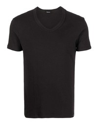 T-shirt con scollo a v nera di Tom Ford
