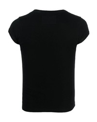 T-shirt con scollo a v nera di Dondup
