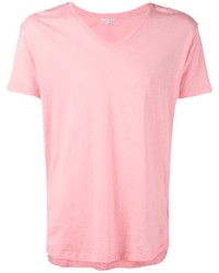 T-shirt con scollo a v rosa di Orlebar Brown
