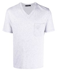 T-shirt con scollo a v stampata grigia di IRO