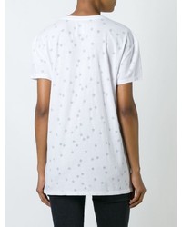T-shirt con stelle bianca