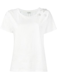 T-shirt con stelle bianca di Saint Laurent