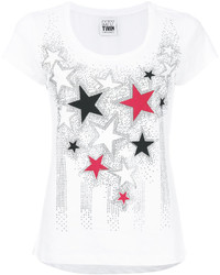 T-shirt con stelle bianca di Twin-Set