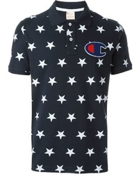 T-shirt con stelle blu scuro