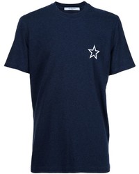 T-shirt con stelle blu scuro di Givenchy