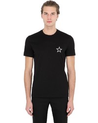 T-shirt con stelle nera