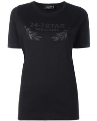 T-shirt con stelle nera di Dsquared2