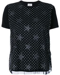 T-shirt con stelle nera di Twin-Set