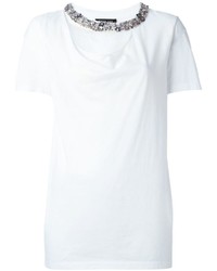 T-shirt decorata bianca di Twin-Set