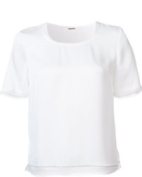 T-shirt di seta bianca di Elie Tahari