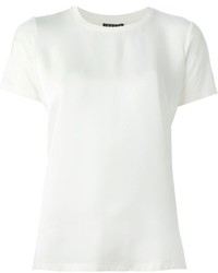 T-shirt di seta bianca di Theory