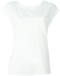 T-shirt di seta bianca di Twin-Set