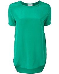 T-shirt di seta verde di 3.1 Phillip Lim