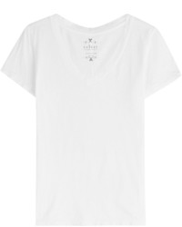 T-shirt di velluto bianca