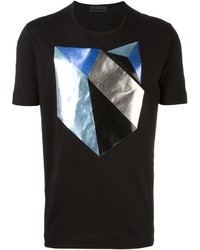 T-shirt geometrica nera di Diesel Black Gold