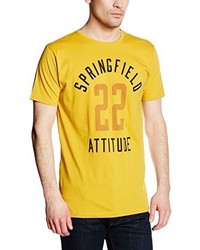 T-shirt gialla di SPRINGFIELD