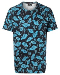 T-shirt girocollo a fiori acqua di PS Paul Smith