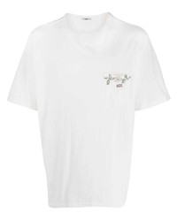 T-shirt girocollo a fiori bianca di Bode