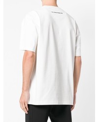 T-shirt girocollo a fiori bianca di Calvin Klein 205W39nyc
