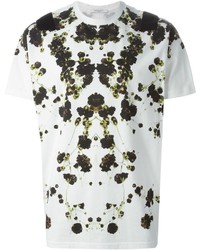 T-shirt girocollo a fiori bianca di Givenchy