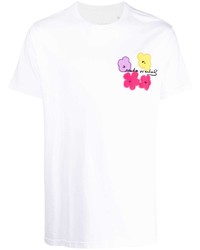 T-shirt girocollo a fiori bianca di Maharishi