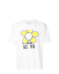 T-shirt girocollo a fiori bianca di Our Legacy