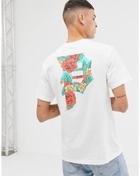 T-shirt girocollo a fiori bianca di Primitive