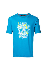T-shirt girocollo a fiori blu di Loveless