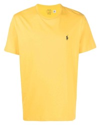 T-shirt girocollo a fiori gialla di Polo Ralph Lauren