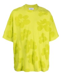 T-shirt girocollo a fiori lime di Bonsai