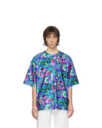 T-shirt girocollo a fiori multicolore di Dries Van Noten