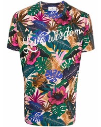 T-shirt girocollo a fiori multicolore di Etro