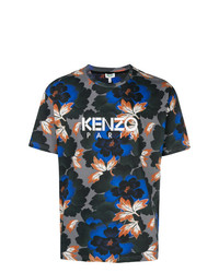 T-shirt girocollo a fiori multicolore di Kenzo