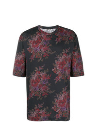 T-shirt girocollo a fiori multicolore di McQ Alexander McQueen